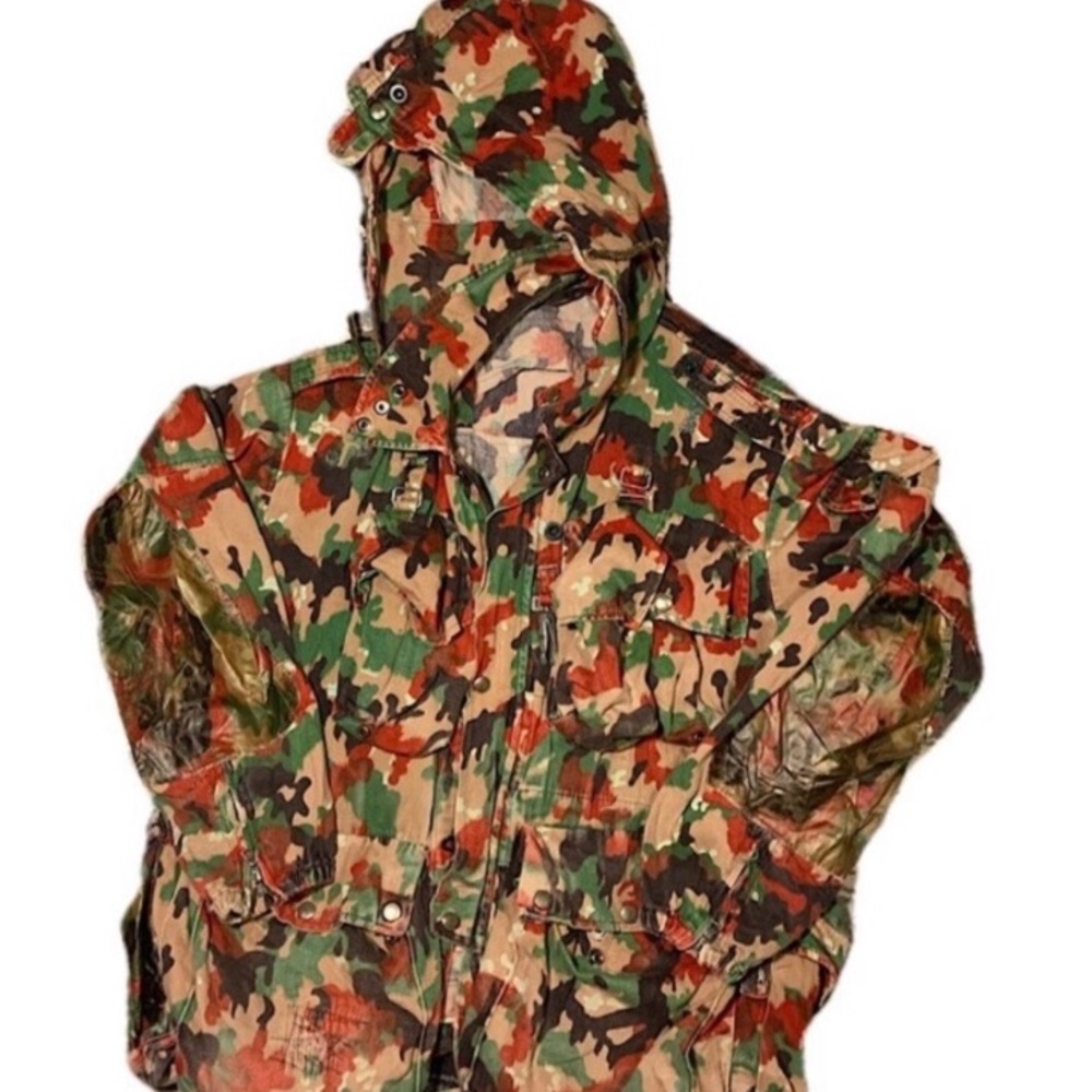 Vintage 1970s Military Camo Jacket